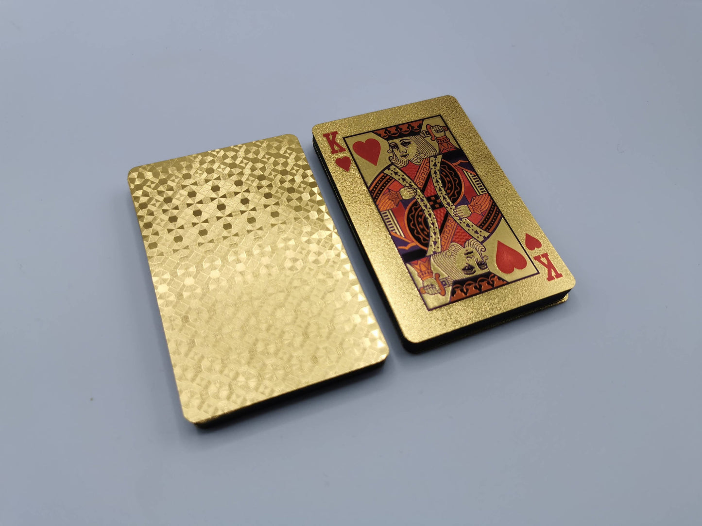 Luxury gold playing cards - Embossed Waterproof Plastic Playing Card Deck