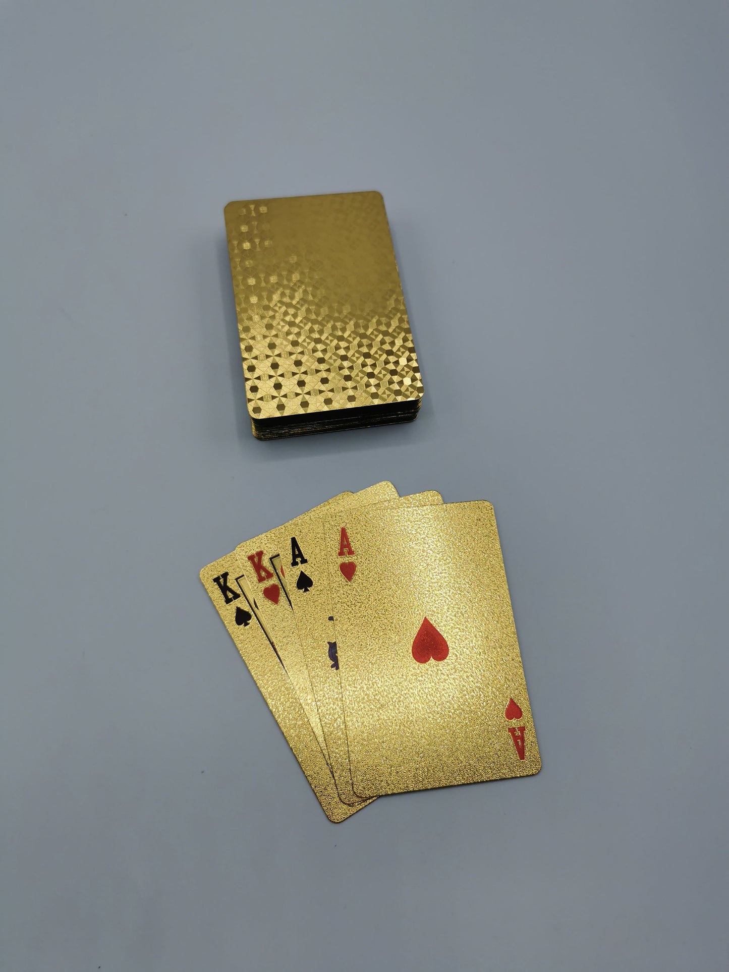 Luxury gold playing cards - Embossed Waterproof Plastic Playing Card Deck