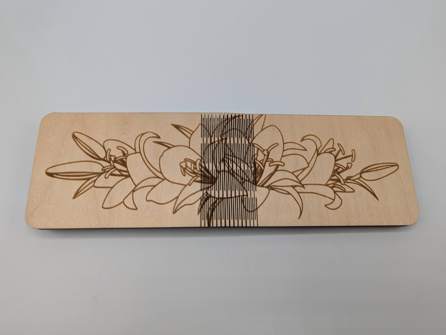 Flower Themed Travel Cribbage Board