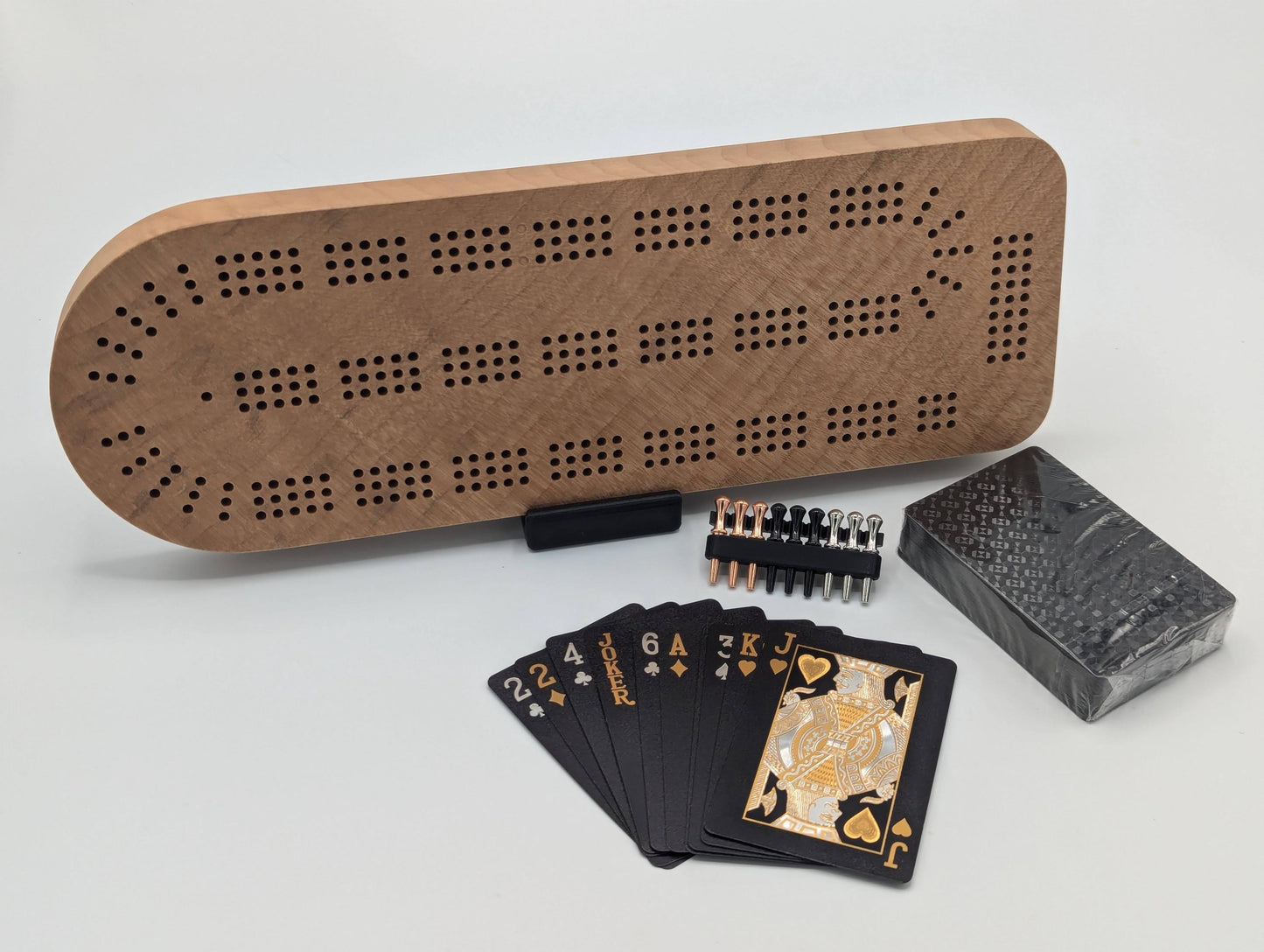 January 2025 60% off! - Tan - Solid wood cribbage board