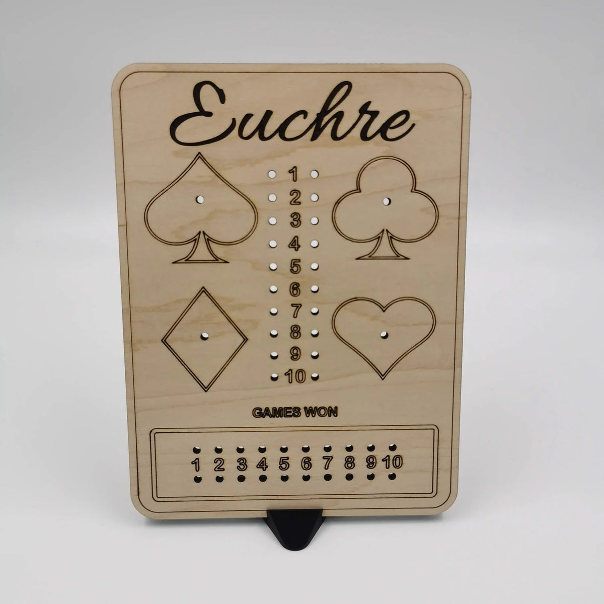 Euchre wooden board by Derevo