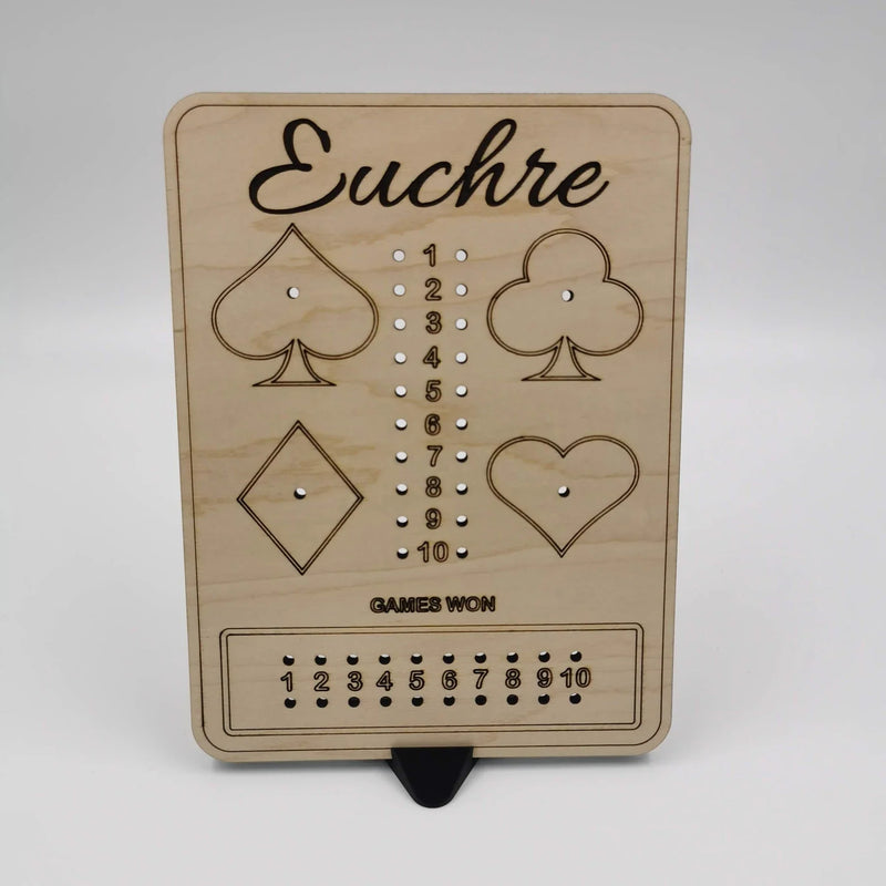 Euchre wooden board by Derevo