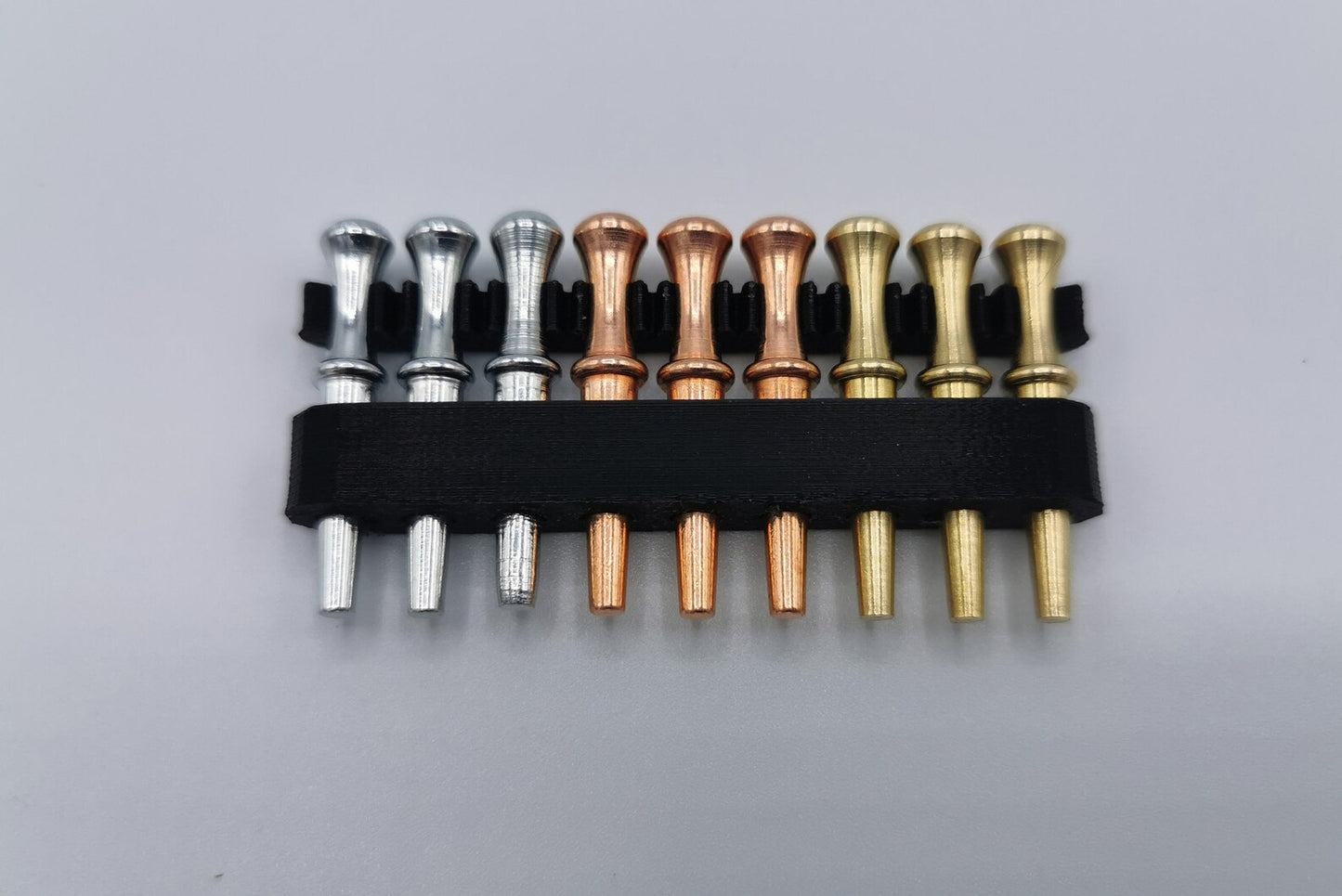 9 PC - Metal Cribbage Pegs With Custom Holder