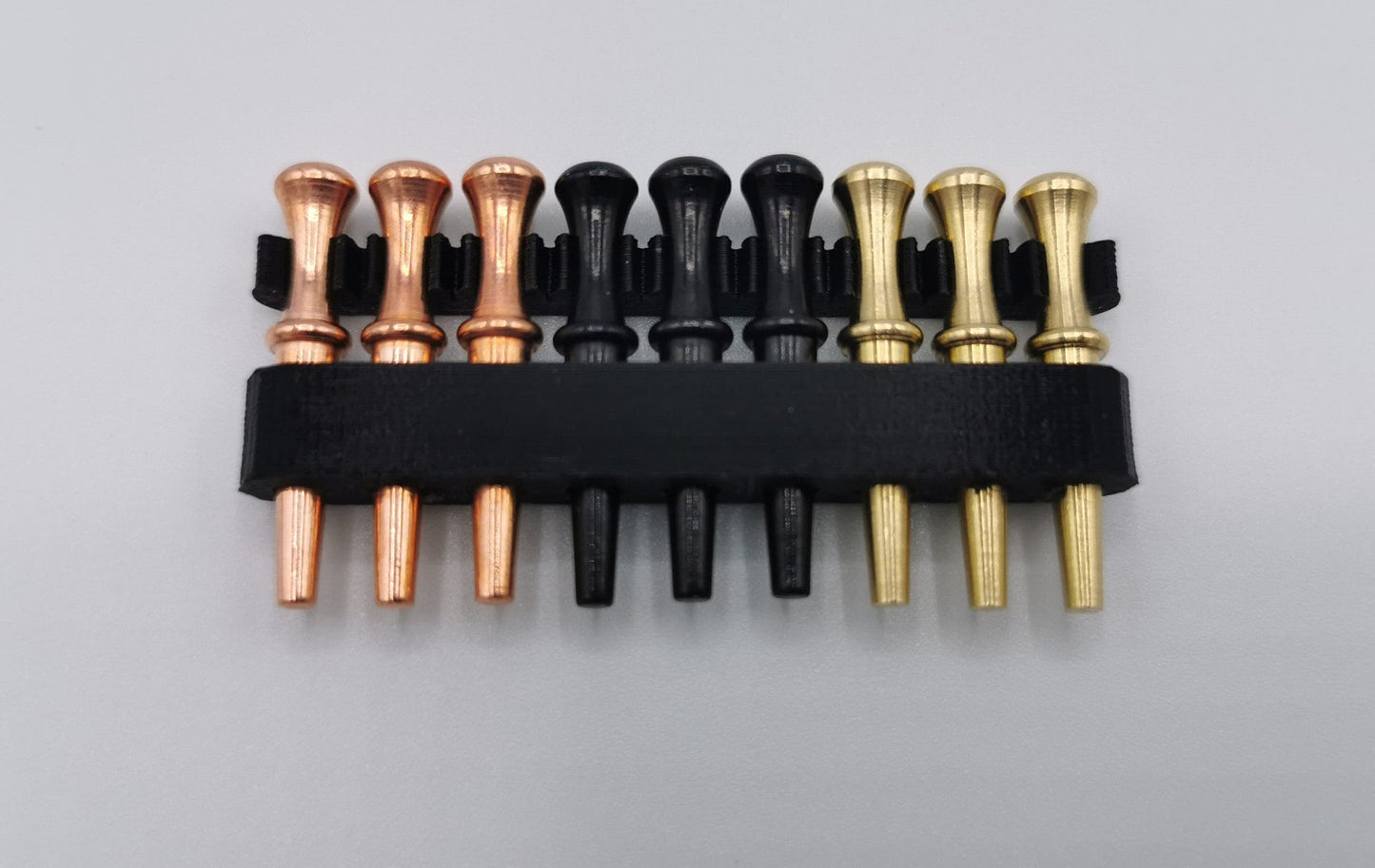 9 PC - Metal Cribbage Pegs With Custom Holder