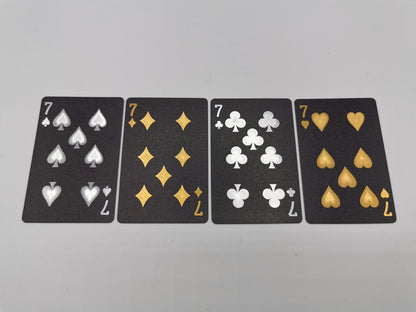 Luxury black Playing Cards - Waterproof Gold and Silver Embossed