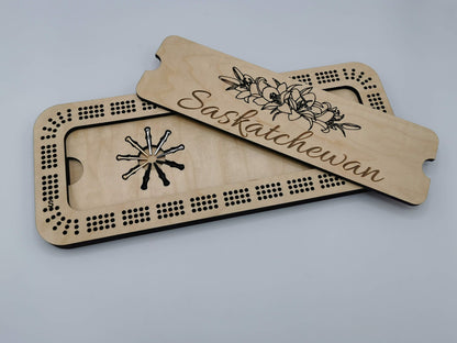 Saskatchewan Cribbage Board - 3 track