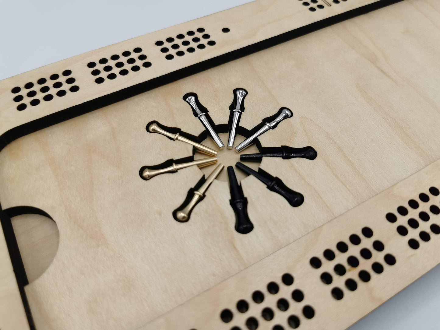 Saskatchewan Cribbage Board - 3 track