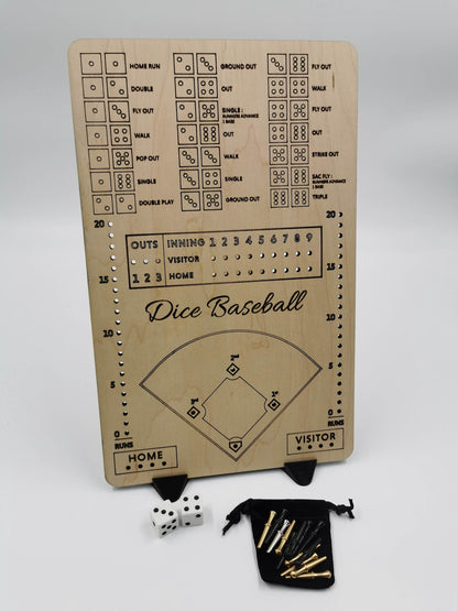 Travel Size Dice Baseball Board Game