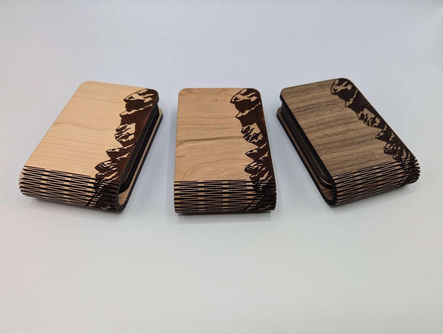 Mountain Themed Travel Cribbage Board