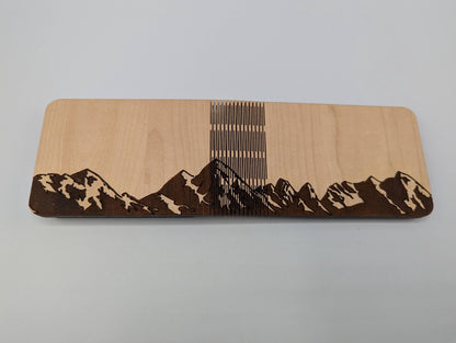Mountain Themed Travel Cribbage Board