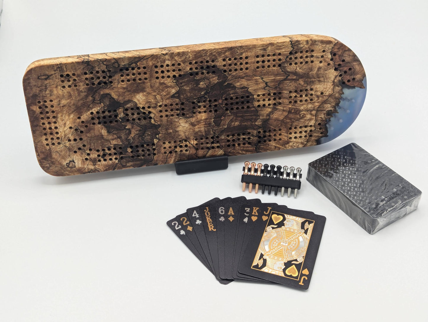 January 2025 60% off! Solid wood cribbage board